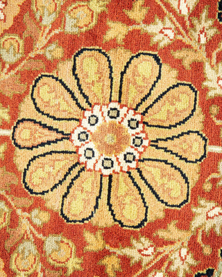 Traditional Mogul Orange Wool Area Rug 8' 3" x 10' 2" - Solo Rugs