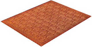 Traditional Mogul Red Wool Area Rug 9' 2" x 11' 6" - Solo Rugs
