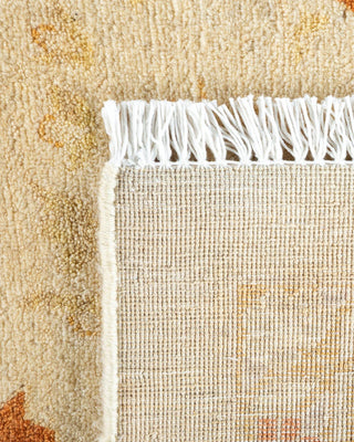 Traditional Mogul Ivory Wool Area Rug 9' 3" x 12' 9" - Solo Rugs
