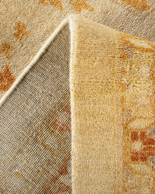 Traditional Mogul Ivory Wool Area Rug 9' 3" x 12' 9" - Solo Rugs