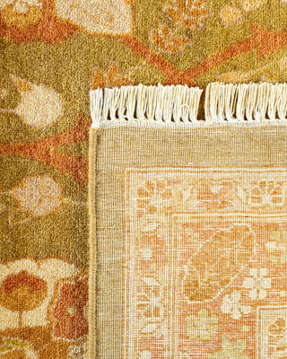 Traditional Mogul Green Wool Area Rug 8' 1" x 10' 2" - Solo Rugs