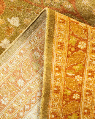 Traditional Mogul Green Wool Area Rug 8' 1" x 10' 2" - Solo Rugs