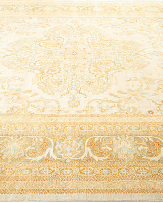 Traditional Mogul Ivory Wool Area Rug 8' 1" x 10' 4" - Solo Rugs