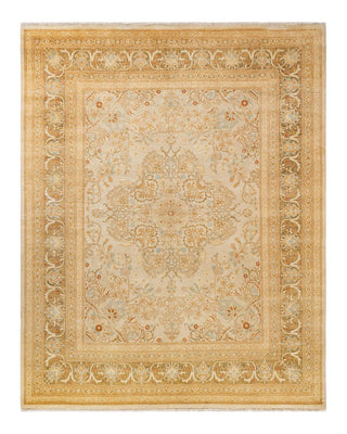 Traditional Mogul Ivory Wool Area Rug 8' 1" x 10' 4" - Solo Rugs