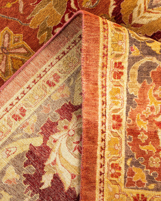 Traditional Mogul Pink Wool Area Rug 8' 1" x 10' 3" - Solo Rugs