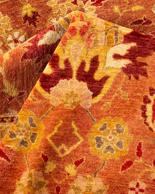 Traditional Mogul Pink Wool Area Rug 8' 1" x 10' 3" - Solo Rugs