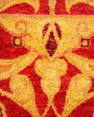 Traditional Mogul Red Wool Area Rug 8' 2" x 10' 5" - Solo Rugs