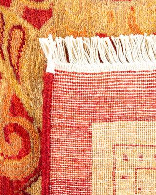 Traditional Mogul Red Wool Area Rug 8' 2" x 10' 5" - Solo Rugs