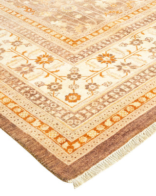 Traditional Mogul Green Wool Area Rug 8' 3" x 10' 5" - Solo Rugs