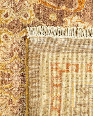 Traditional Mogul Green Wool Area Rug 8' 3" x 10' 5" - Solo Rugs