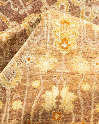 Traditional Mogul Green Wool Area Rug 8' 3" x 10' 5" - Solo Rugs