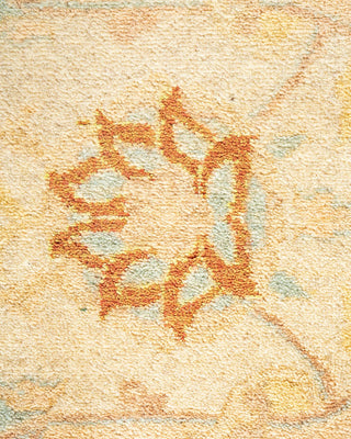 Traditional Mogul Ivory Wool Area Rug 8' 4" x 10' 6" - Solo Rugs