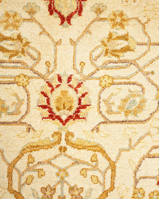 Traditional Mogul Ivory Wool Area Rug 8' 2" x 10' 4" - Solo Rugs
