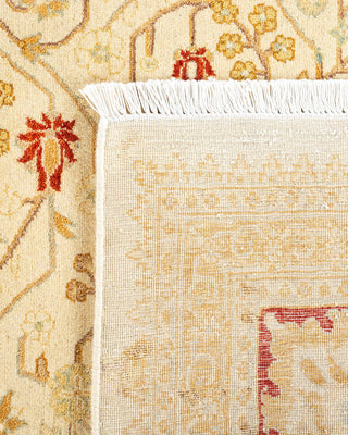 Traditional Mogul Ivory Wool Area Rug 8' 2" x 10' 4" - Solo Rugs