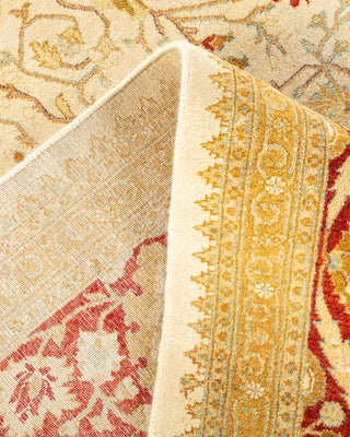 Traditional Mogul Ivory Wool Area Rug 8' 2" x 10' 4" - Solo Rugs