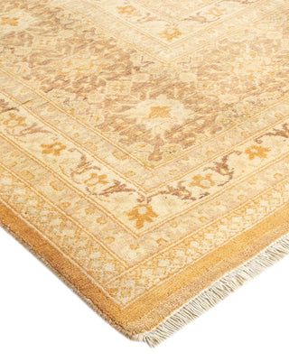 Traditional Mogul Brown Wool Area Rug 8' 1" x 10' 7" - Solo Rugs