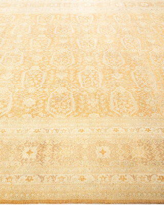 Traditional Mogul Brown Wool Area Rug 8' 1" x 10' 7" - Solo Rugs