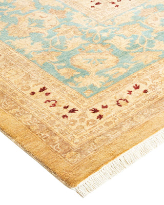 Traditional Mogul Ivory Wool Area Rug 8' 3" x 10' 3" - Solo Rugs