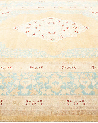 Traditional Mogul Ivory Wool Area Rug 8' 3" x 10' 3" - Solo Rugs