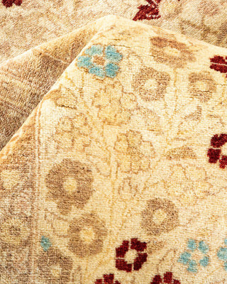 Traditional Mogul Ivory Wool Area Rug 8' 3" x 10' 3" - Solo Rugs