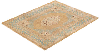 Traditional Mogul Ivory Wool Area Rug 8' 3" x 10' 3" - Solo Rugs
