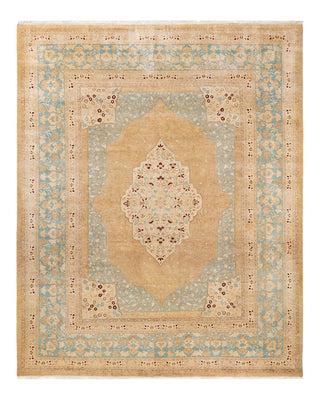 Traditional Mogul Ivory Wool Area Rug 8' 3" x 10' 3" - Solo Rugs