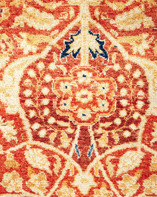 Traditional Mogul Red Wool Area Rug 8' 2" x 10' 7" - Solo Rugs