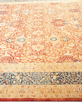 Traditional Mogul Red Wool Area Rug 8' 2" x 10' 7" - Solo Rugs