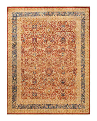 Traditional Mogul Red Wool Area Rug 8' 2" x 10' 7" - Solo Rugs