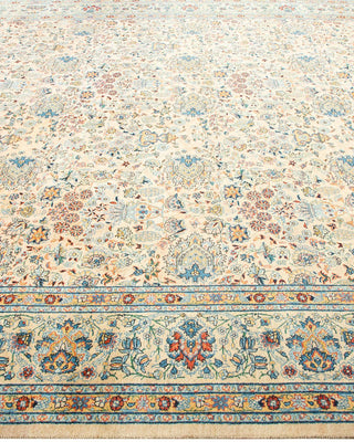 Traditional Mogul Yellow Wool Area Rug 8' 2" x 10' 3" - Solo Rugs