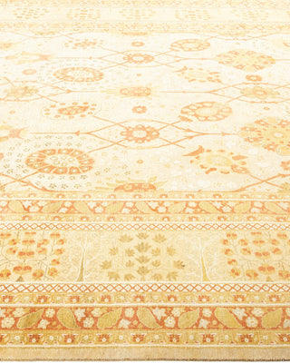Traditional Mogul Ivory Wool Area Rug 8' 2" x 10' 7" - Solo Rugs