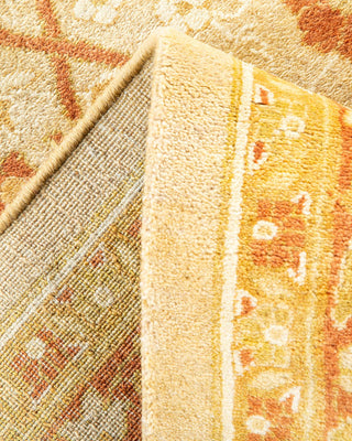 Traditional Mogul Ivory Wool Area Rug 8' 2" x 10' 7" - Solo Rugs