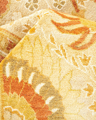 Traditional Mogul Ivory Wool Area Rug 8' 2" x 10' 7" - Solo Rugs