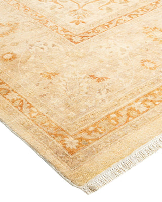 Traditional Mogul Ivory Wool Area Rug 8' 0" x 10' 5" - Solo Rugs
