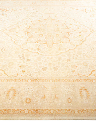 Traditional Mogul Ivory Wool Area Rug 8' 0" x 10' 5" - Solo Rugs