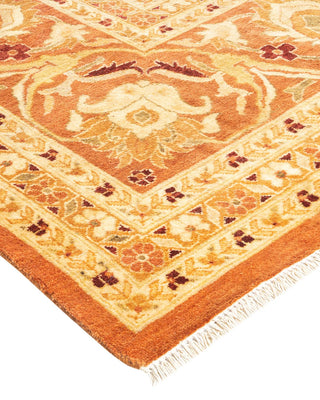 Contemporary Eclectic Brown Wool Area Rug 8' 10" x 12' 5" - Solo Rugs