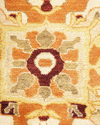 Contemporary Eclectic Brown Wool Area Rug 8' 10" x 12' 5" - Solo Rugs
