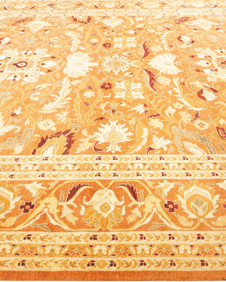 Contemporary Eclectic Brown Wool Area Rug 8' 10" x 12' 5" - Solo Rugs