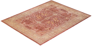 Contemporary Eclectic Pink Wool Area Rug 8' 3" x 10' 6" - Solo Rugs