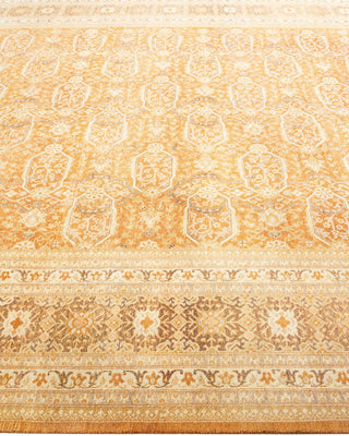 Traditional Mogul Brown Wool Area Rug 8' 1" x 10' 1" - Solo Rugs