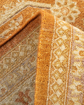 Traditional Mogul Brown Wool Area Rug 8' 1" x 10' 1" - Solo Rugs