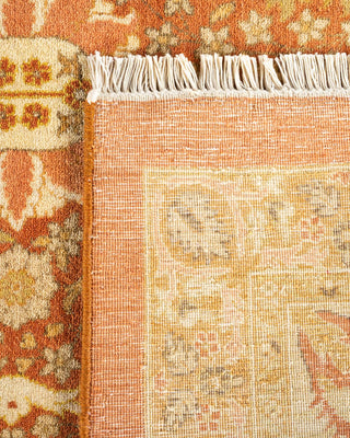 Traditional Mogul Brown Wool Area Rug 8' 0" x 10' 4" - Solo Rugs