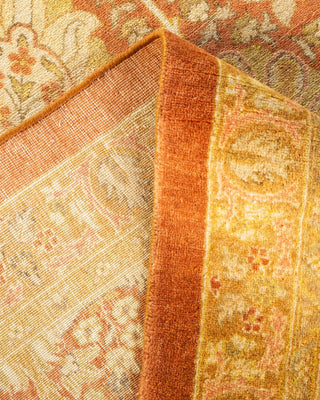 Traditional Mogul Brown Wool Area Rug 8' 0" x 10' 4" - Solo Rugs