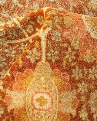 Traditional Mogul Brown Wool Area Rug 8' 0" x 10' 4" - Solo Rugs