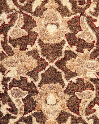 Traditional Mogul Brown Wool Area Rug 8' 2" x 10' 4" - Solo Rugs