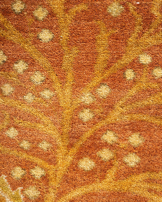 Traditional Mogul Brown Wool Area Rug 8' 2" x 9' 10" - Solo Rugs