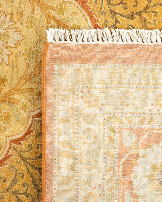 Traditional Mogul Brown Wool Area Rug 8' 2" x 9' 10" - Solo Rugs
