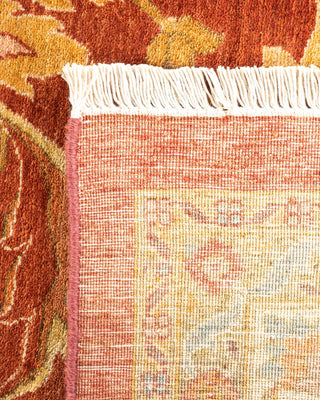 Traditional Mogul Pink Wool Area Rug 8' 5" x 10' 3" - Solo Rugs