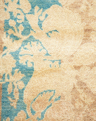 Traditional Mogul Brown Wool Area Rug 6' 1" x 8' 7" - Solo Rugs