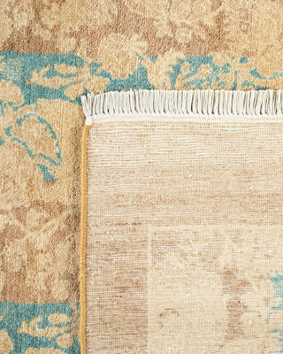 Traditional Mogul Brown Wool Area Rug 6' 1" x 8' 7" - Solo Rugs